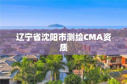 遼寧省沈陽市測繪CMA資質