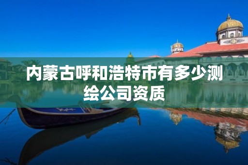 內蒙古呼和浩特市有多少測繪公司資質