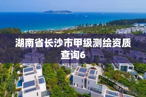 湖南省長沙市甲級測繪資質查詢6