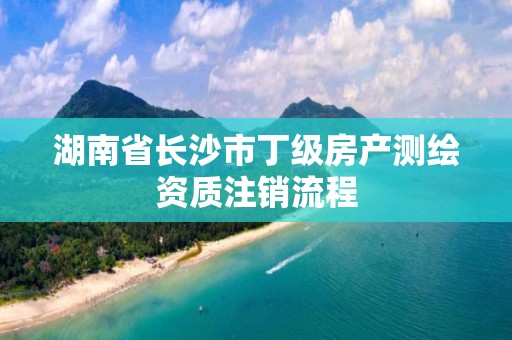 湖南省長沙市丁級房產(chǎn)測繪資質注銷流程