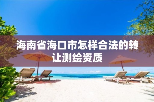 海南省海口市怎樣合法的轉讓測繪資質