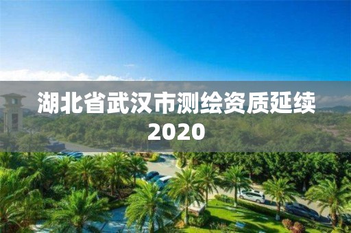 湖北省武漢市測繪資質(zhì)延續(xù)2020