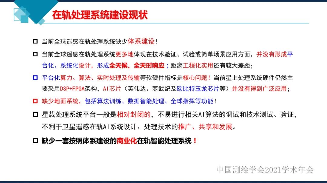 衛星在軌智能處理系統體系建設的思考?