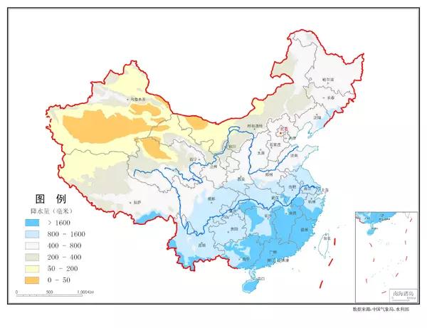 我國(guó)的各種自然資源圖