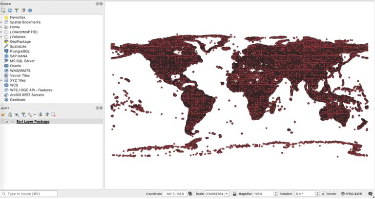 如何在 QGIS 中導(dǎo)入 Esri 圖層包