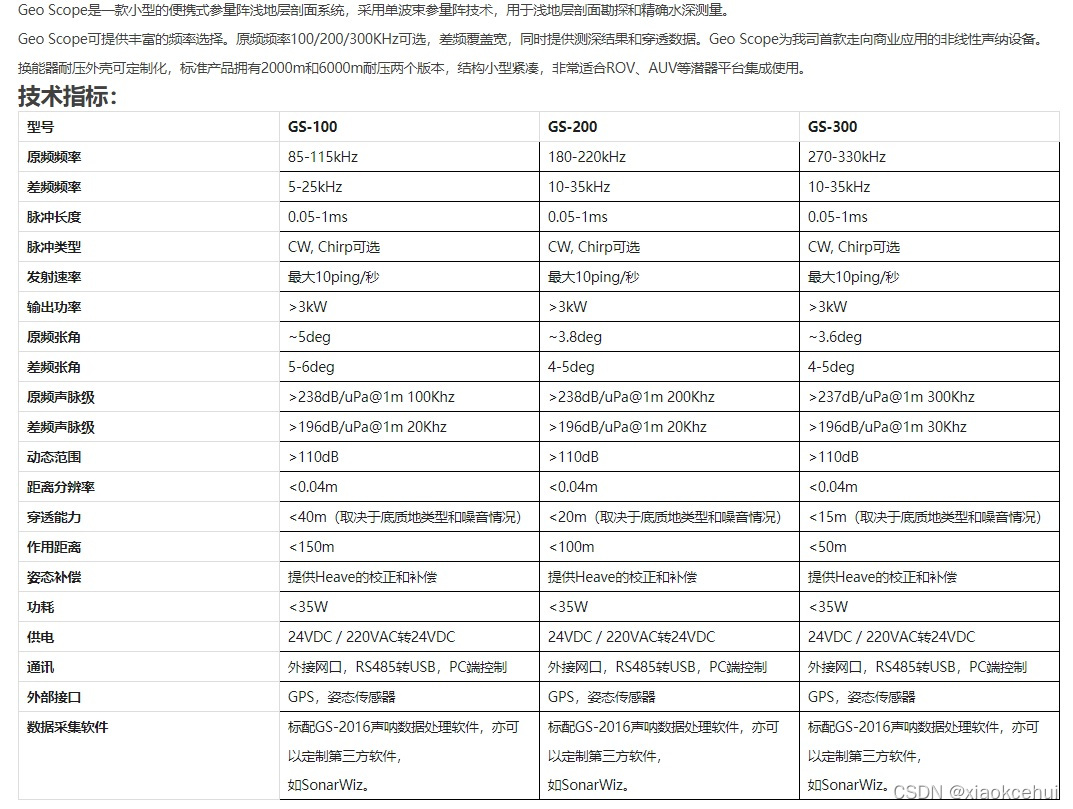 國(guó)產(chǎn)淺地層剖面儀產(chǎn)品一覽