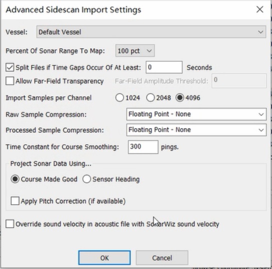 SonarWiz7 讀取側掃聲吶數據