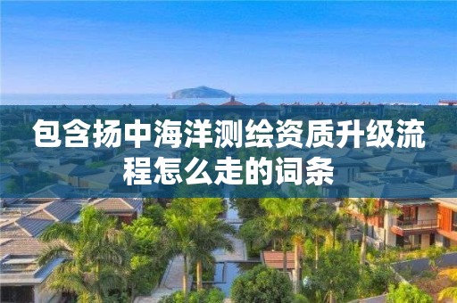 包含揚中海洋測繪資質升級流程怎么走的詞條