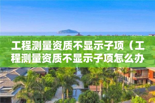 工程測量資質不顯示子項（工程測量資質不顯示子項怎么辦）