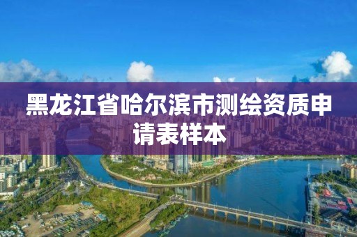 黑龍江省哈爾濱市測繪資質申請表樣本