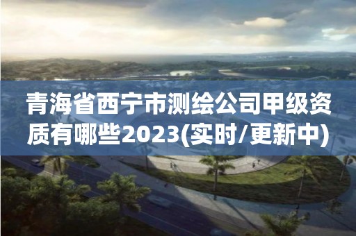 青海省西寧市測繪公司甲級資質有哪些2023(實時/更新中)