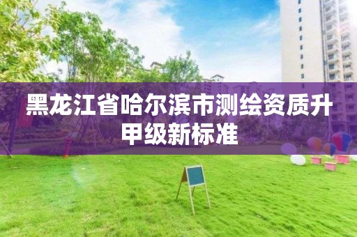 黑龍江省哈爾濱市測繪資質升甲級新標準