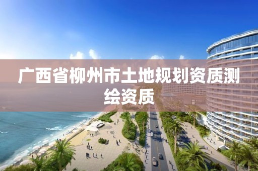 廣西省柳州市土地規(guī)劃資質(zhì)測繪資質(zhì)