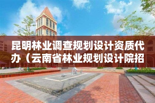 昆明林業調查規劃設計資質代辦（云南省林業規劃設計院招聘）