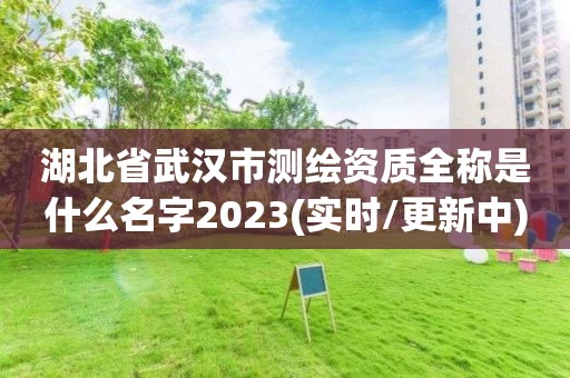 湖北省武漢市測繪資質全稱是什么名字2023(實時/更新中)