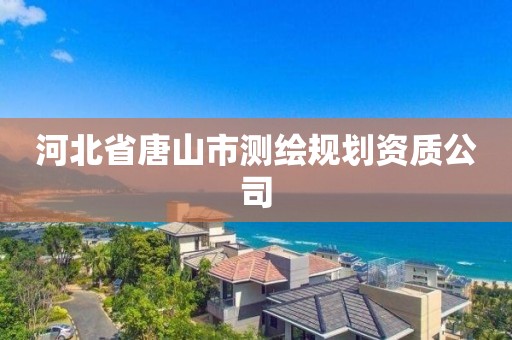 河北省唐山市測繪規(guī)劃資質(zhì)公司