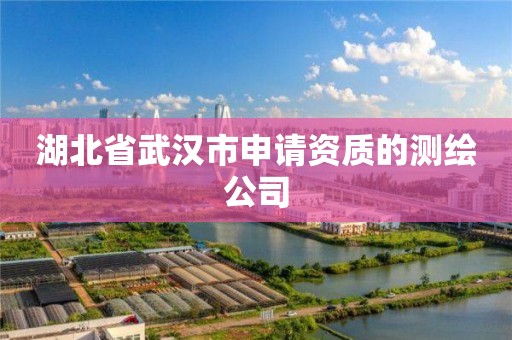 湖北省武漢市申請資質的測繪公司