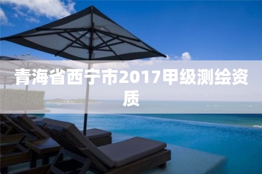 青海省西寧市2017甲級(jí)測繪資質(zhì)