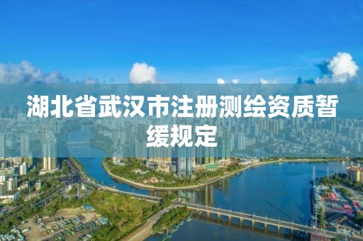 湖北省武漢市注冊(cè)測(cè)繪資質(zhì)暫緩規(guī)定