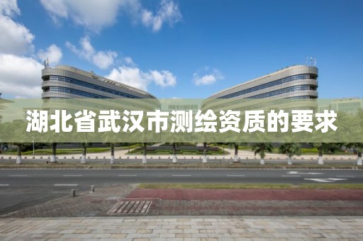 湖北省武漢市測繪資質的要求