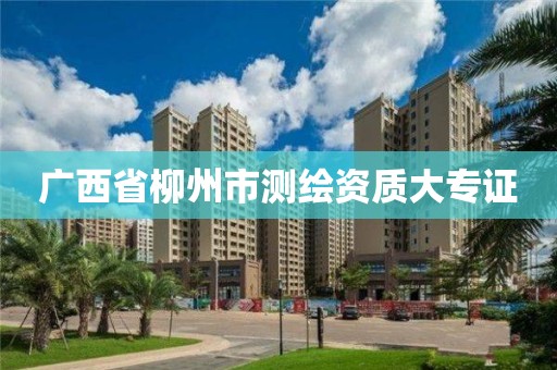 廣西省柳州市測繪資質大專證