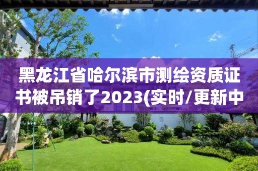 黑龍江省哈爾濱市測繪資質證書被吊銷了2023(實時/更新中)