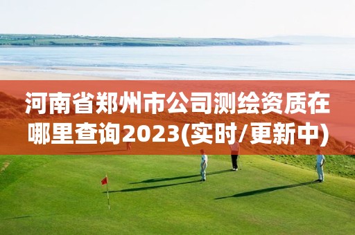 河南省鄭州市公司測(cè)繪資質(zhì)在哪里查詢2023(實(shí)時(shí)/更新中)