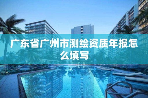 廣東省廣州市測繪資質年報怎么填寫