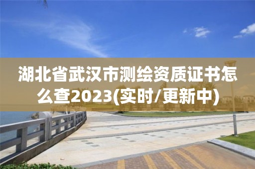 湖北省武漢市測繪資質(zhì)證書怎么查2023(實時/更新中)