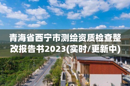 青海省西寧市測繪資質檢查整改報告書2023(實時/更新中)