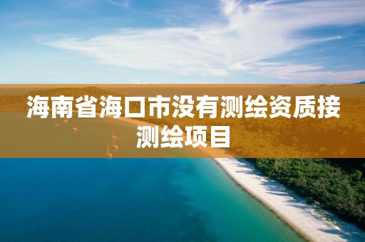 海南省海口市沒(méi)有測(cè)繪資質(zhì)接測(cè)繪項(xiàng)目