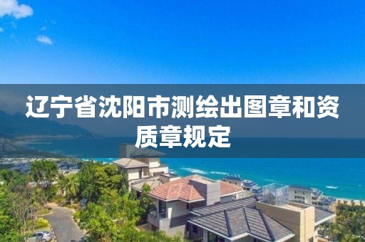 遼寧省沈陽市測繪出圖章和資質章規定