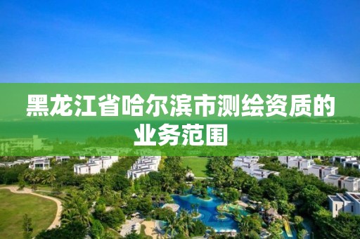 黑龍江省哈爾濱市測繪資質的業務范圍