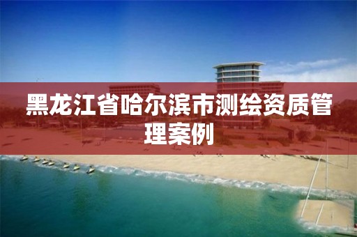 黑龍江省哈爾濱市測繪資質管理案例