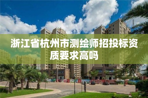 浙江省杭州市測繪師招投標資質要求高嗎