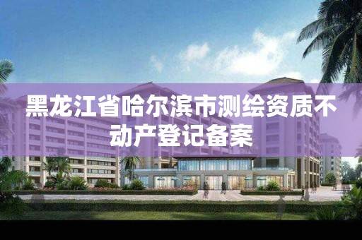 黑龍江省哈爾濱市測繪資質不動產登記備案