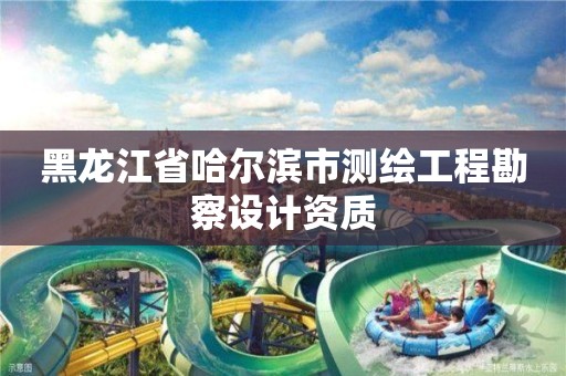 黑龍江省哈爾濱市測繪工程勘察設計資質(zhì)