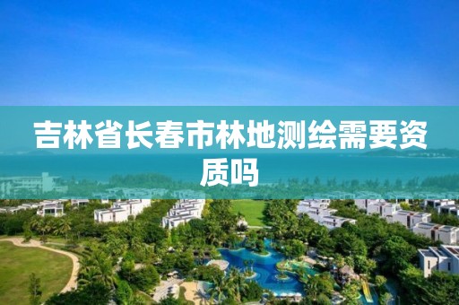 吉林省長春市林地測繪需要資質嗎