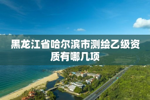 黑龍江省哈爾濱市測繪乙級資質有哪幾項