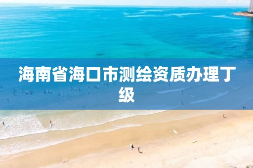 海南省海口市測繪資質辦理丁級