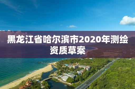 黑龍江省哈爾濱市2020年測繪資質(zhì)草案