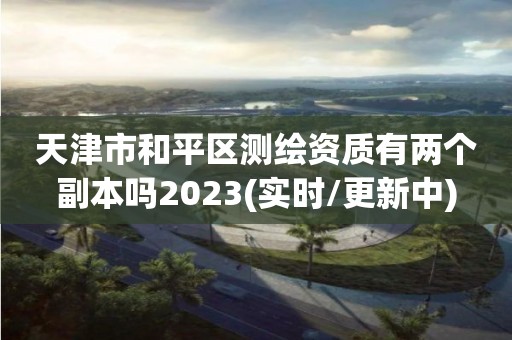 天津市和平區測繪資質有兩個副本嗎2023(實時/更新中)