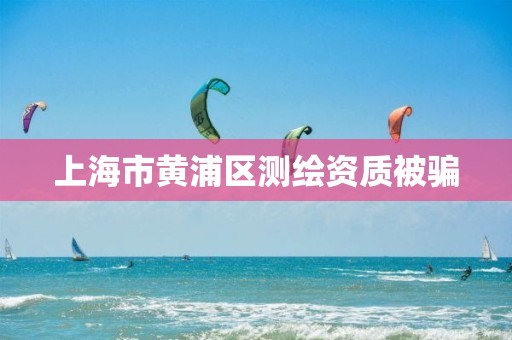 上海市黃浦區測繪資質被騙