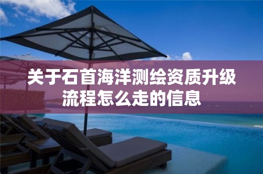 關于石首海洋測繪資質升級流程怎么走的信息