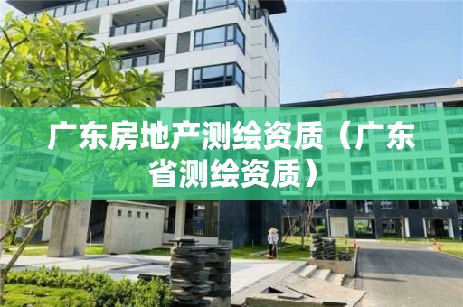 廣東房地產測繪資質（廣東省測繪資質）