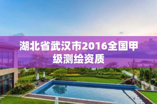 湖北省武漢市2016全國(guó)甲級(jí)測(cè)繪資質(zhì)