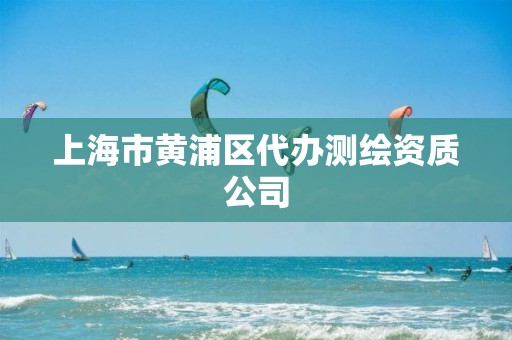 上海市黃浦區代辦測繪資質公司