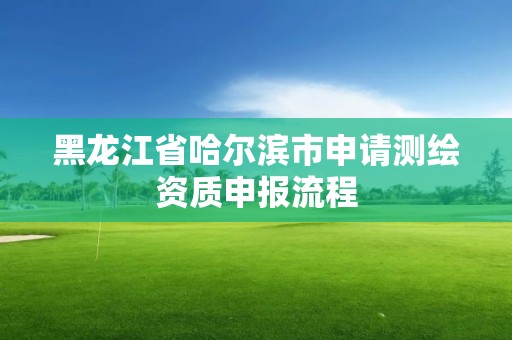 黑龍江省哈爾濱市申請測繪資質(zhì)申報流程