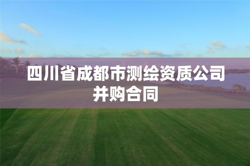 四川省成都市測繪資質公司并購合同