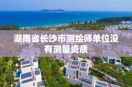 湖南省長沙市測繪師單位沒有測量資質(zhì)